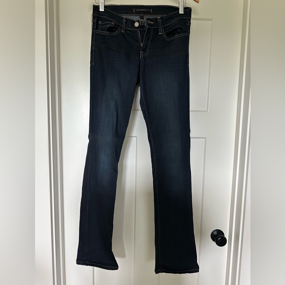 Flying monkey dark wash jeans